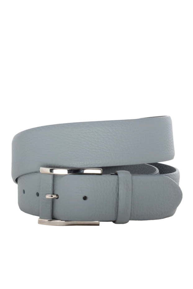 Cesare di Napoli gray leather belt for men 145182 - photo 1