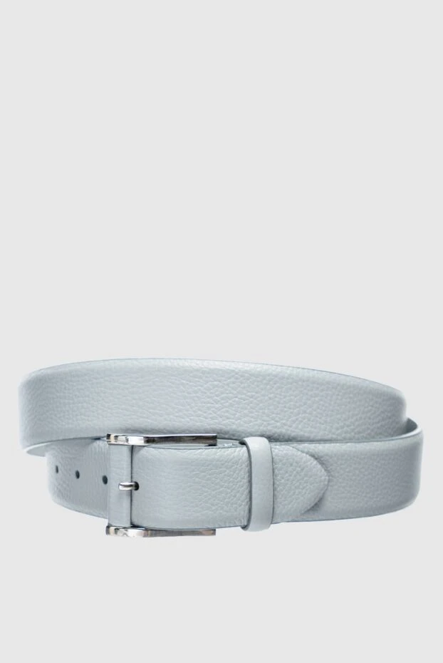 Cesare di Napoli gray leather belt for men 145183 - photo 1