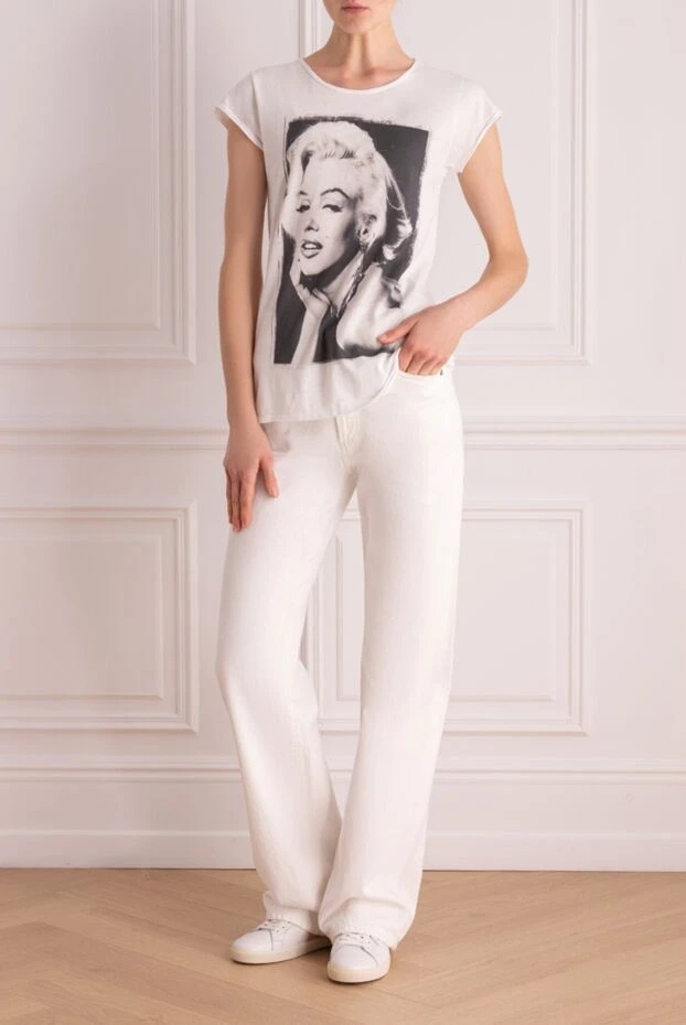 1921 T-Shirt woman white cotton t-shirt for women 145226 - photo 2