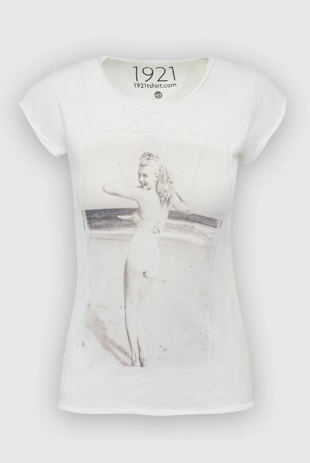 1921 T-Shirt woman white cotton t-shirt for women 145227 - photo 1