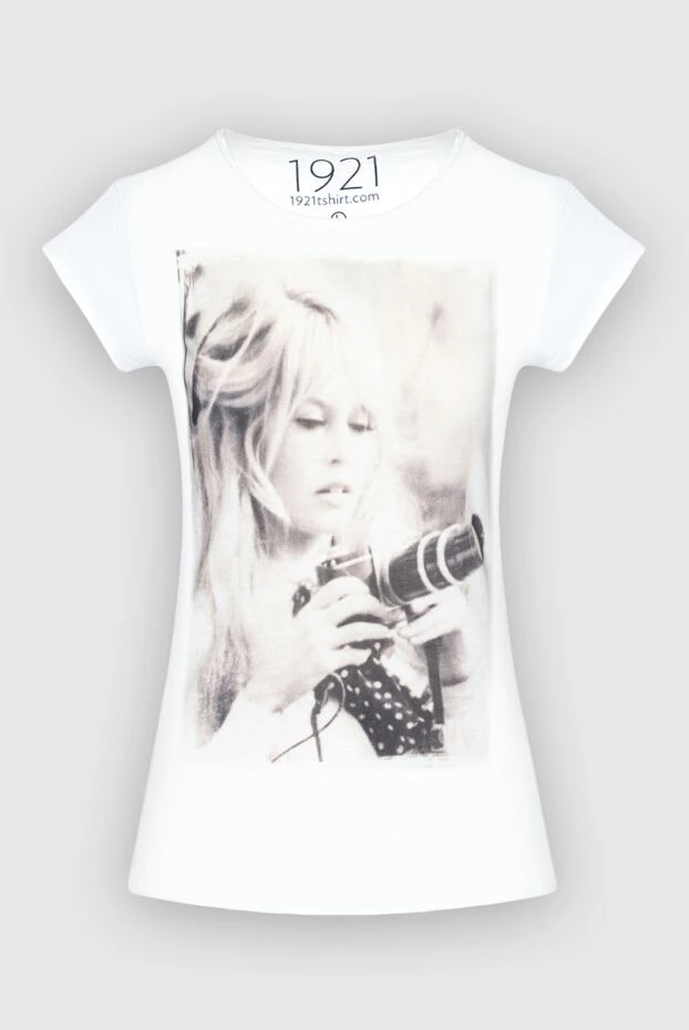 1921 T-Shirt woman white cotton t-shirt for women 145232 - photo 1