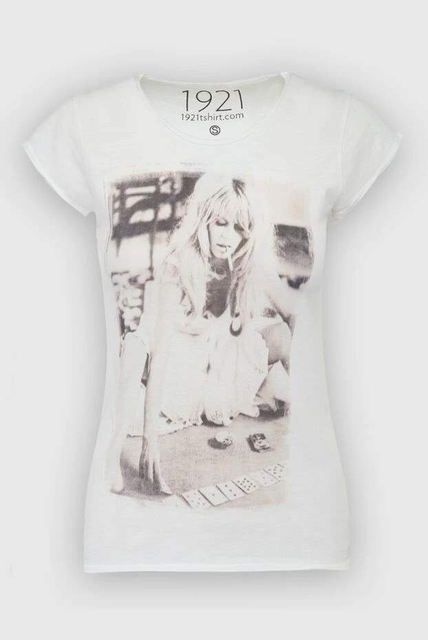 1921 T-Shirt women's white t-shirt with a monochrome print of brigitte bardot 145233 - photo 1