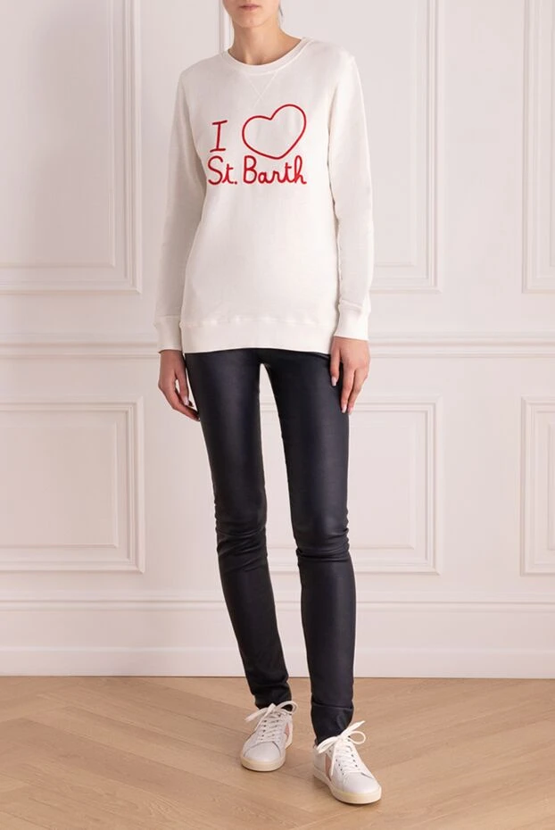 MC2 Saint Barth woman white cotton sweatshirt for women buy with prices and photos 145277 - photo 2