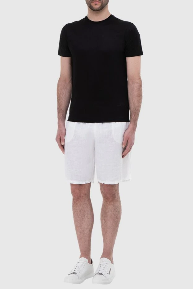MC2 Saint Barth мужские шорты пляжные из льна белые мужские купить с ценами и фото 145320 - фото 2