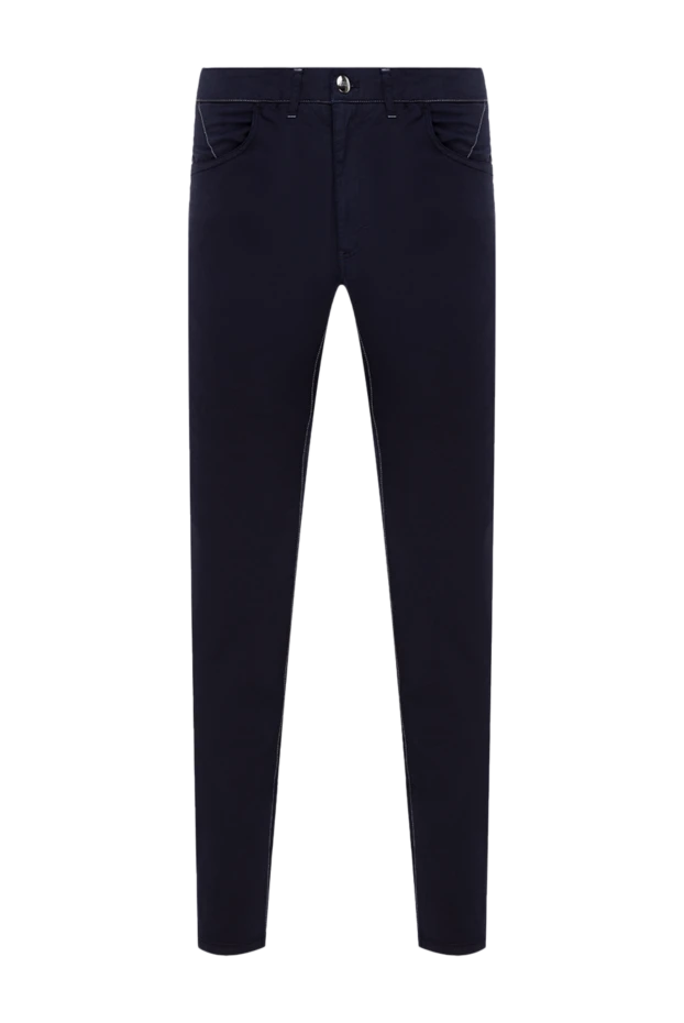 Zilli blue cotton and elastane pants for men 145381 - photo 1