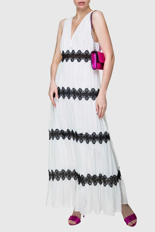 Fleur de Paris женские платье из полиэстера белое женское купить с ценами и фото 145407 - фото 2