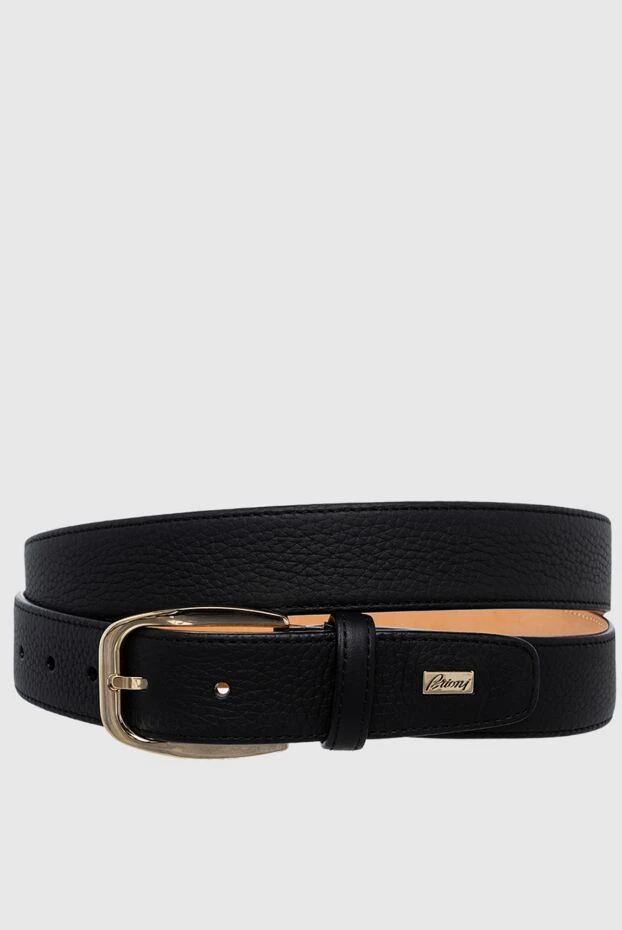 Brioni black leather belt for men 145439 - photo 1