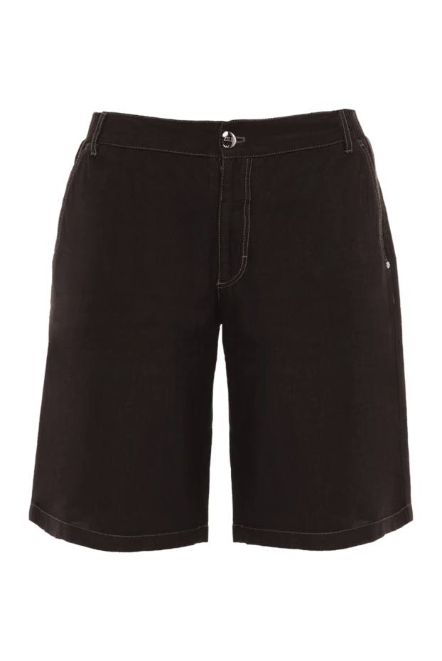Zilli мужские шорты из льна коричневые мужские купить с ценами и фото 145455 - фото 1