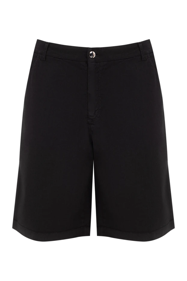 Zilli black linen and cotton shorts for men 145456 - photo 1