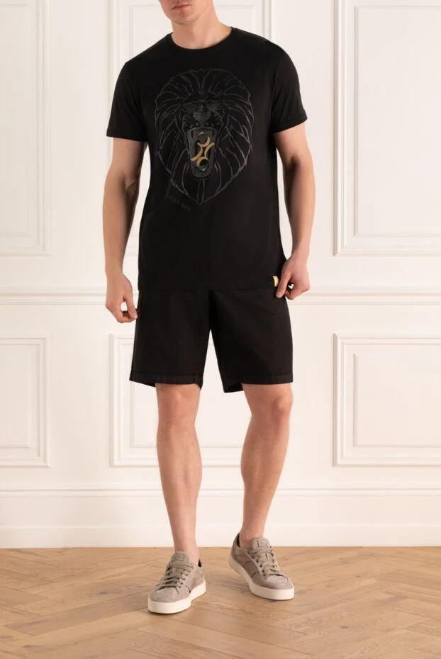 Zilli man black linen and cotton shorts for men buy with prices and photos 145456 - photo 1