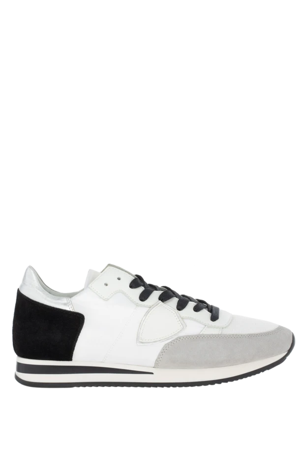 Philippe Model man sneakers in leather and textile white for men buy with prices and photos 145475 - photo 1