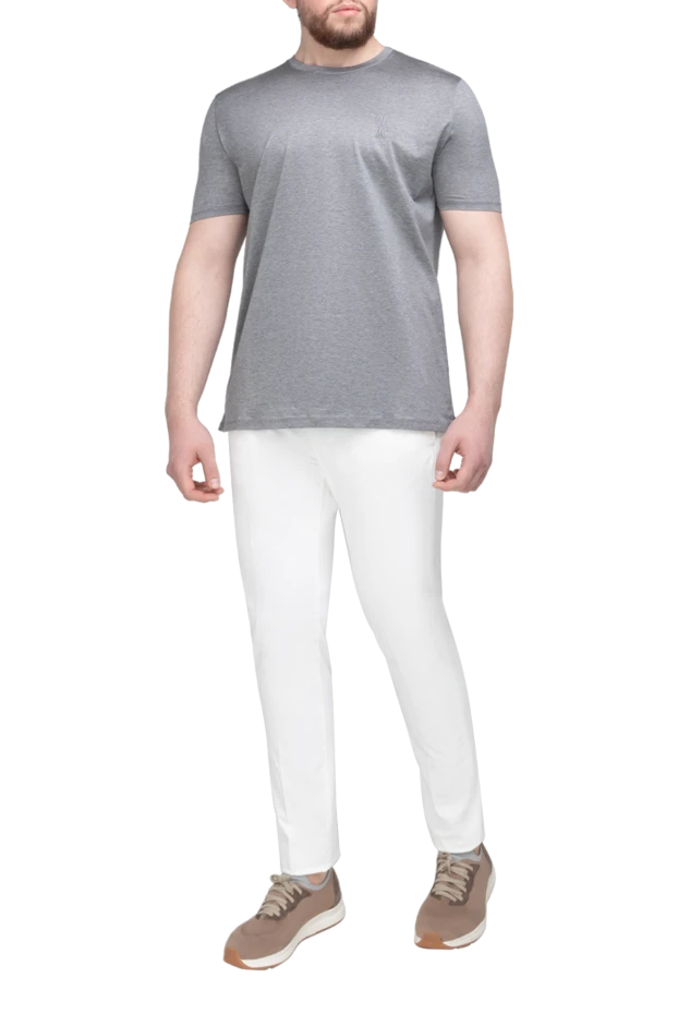 Billionaire man gray cotton t-shirt for men buy with prices and photos 145488 - photo 2