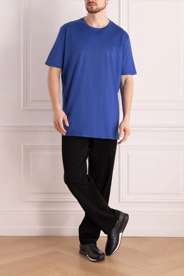 Billionaire man cotton t-shirt blue for men 145503 - photo 2