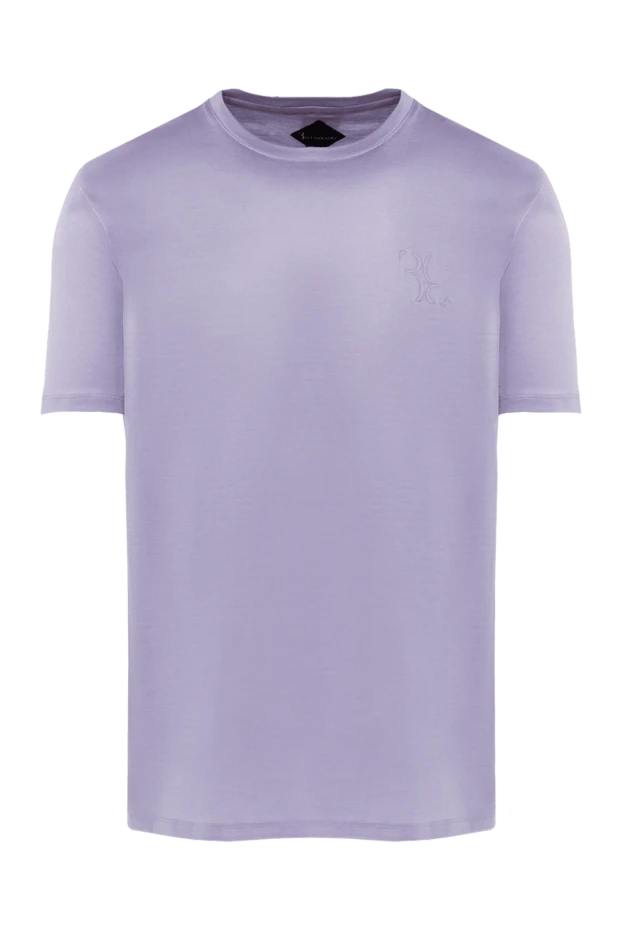 Billionaire men's purple cotton t-shirt 145505 - photo 1