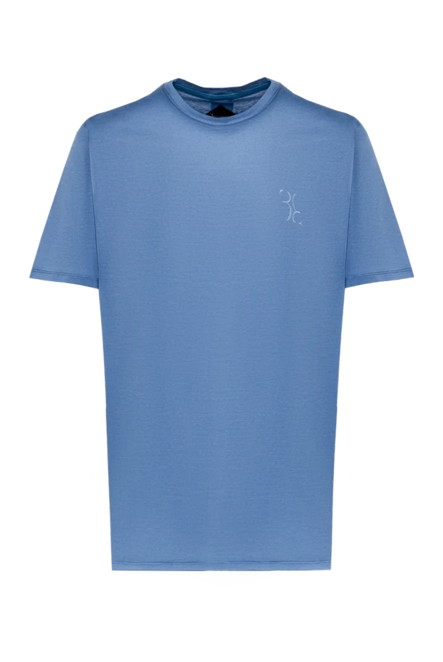 Blue cotton T-shirt for men