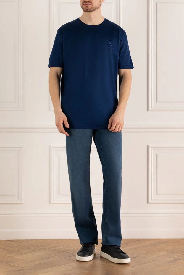 Billionaire man blue silk t-shirt for men buy with prices and photos 145511 - photo 2