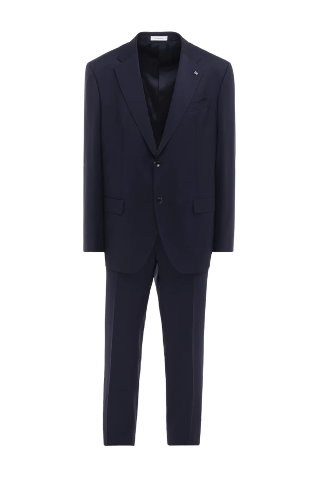 Sartoria Latorre мужские костюм мужской из шерсти синий купить с ценами и фото 145517 - фото 1