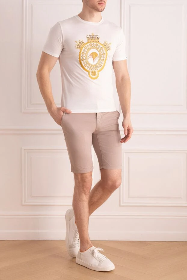 Zilli man beige cotton and silk shorts for men 146361 - photo 2