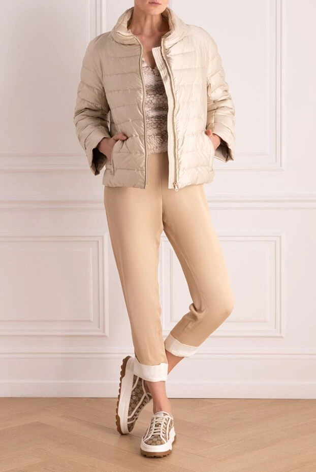 Gallotti woman beige polyamide down jacket for women buy with prices and photos 146458 - photo 2