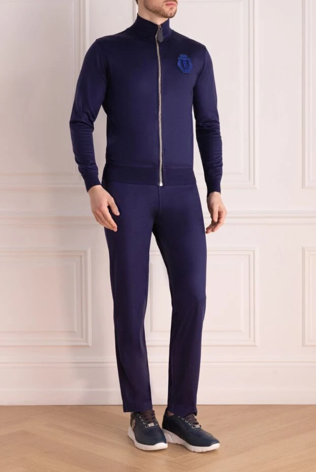 Billionaire man men's sports suit made of silk, cotton and polyamide, blue buy with prices and photos 146496 - photo 2