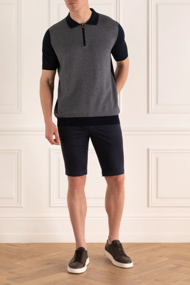 Zilli man blue cotton and silk shorts for men buy with prices and photos 146544 - photo 1