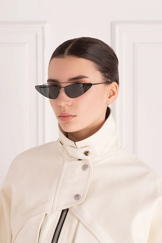 Prada женские очки из пластика и металла черные женские купить с ценами и фото 146609 - фото 2