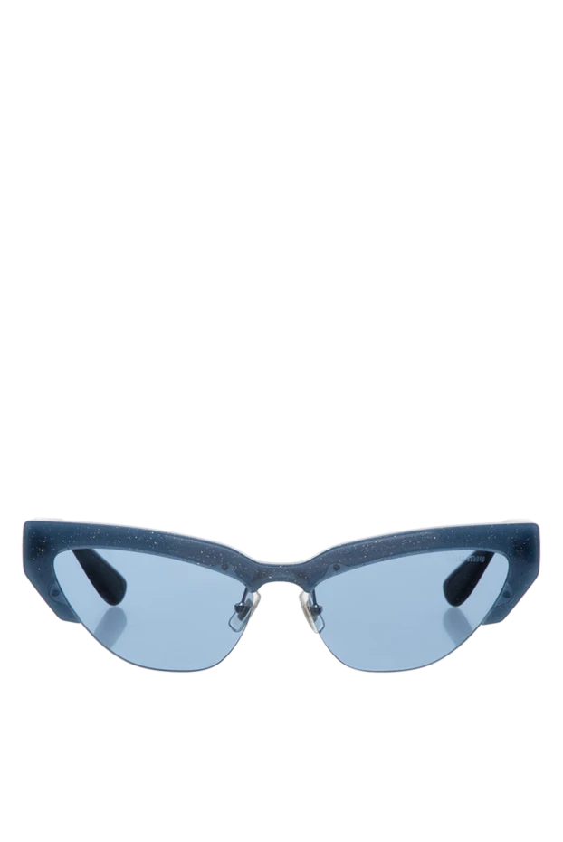 Miu Miu женские очки из пластика и металла синие женские купить с ценами и фото 146625 - фото 1