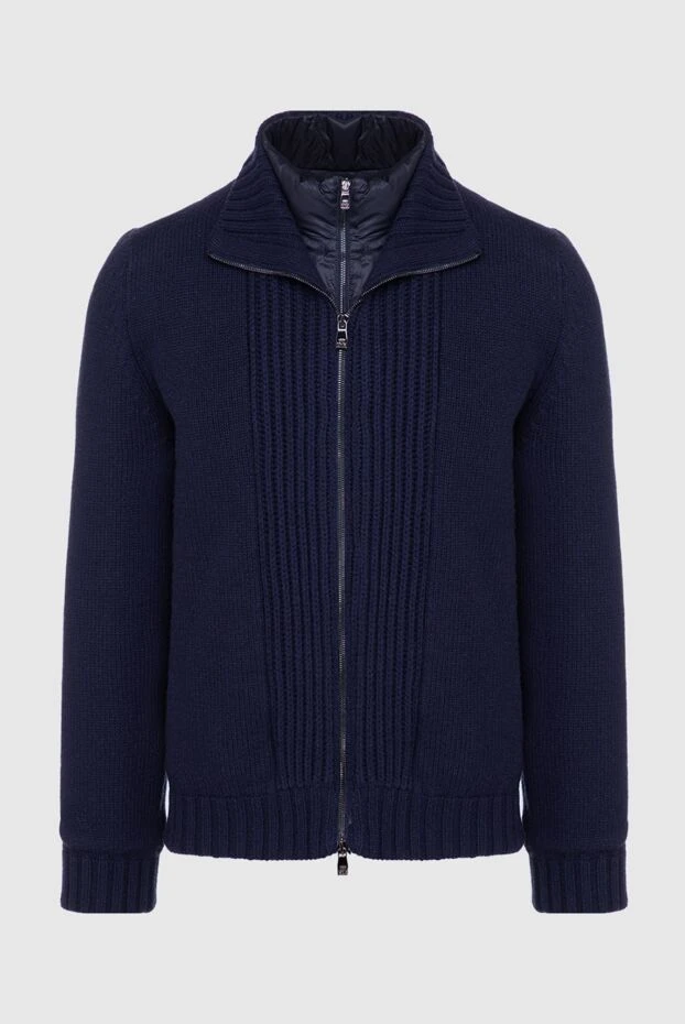 Corneliani мужские куртка из шерсти и кашемира синяя мужская купить с ценами и фото 146652 - фото 1