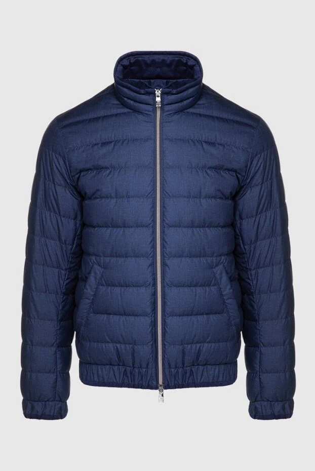 Corneliani man men's down jacket made of polyester blue buy with prices and photos 146655 - photo 1