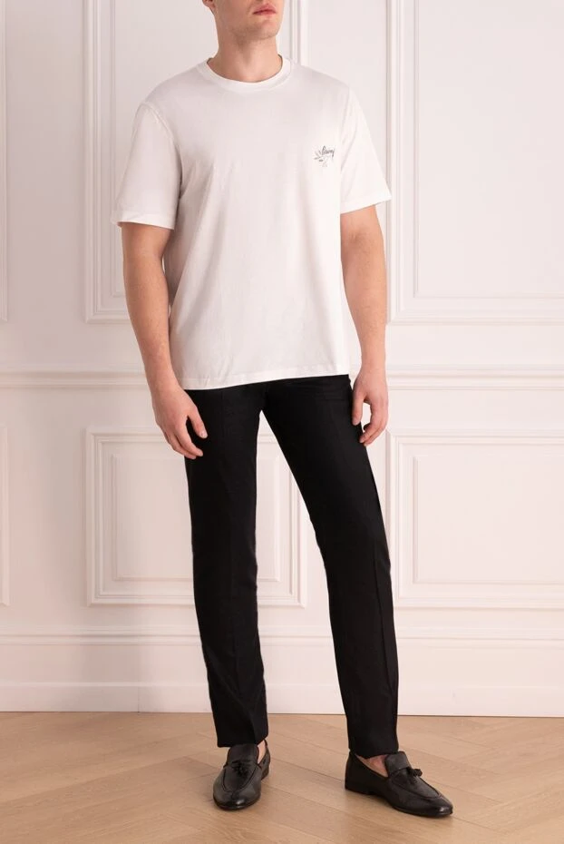 Corneliani мужские брюки из шерсти черные мужские купить с ценами и фото 146664 - фото 2