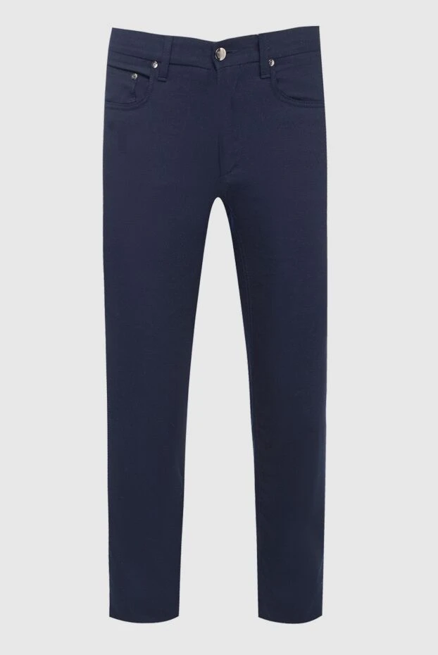 Corneliani man black cotton trousers for men buy with prices and photos 146666 - photo 1
