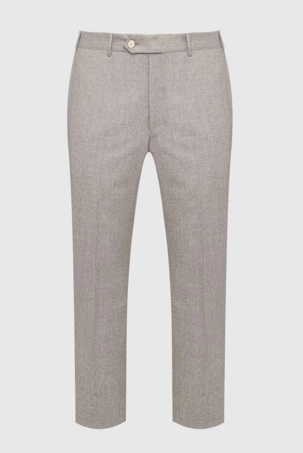 Corneliani мужские брюки из шерсти серые мужские купить с ценами и фото 146669 - фото 1