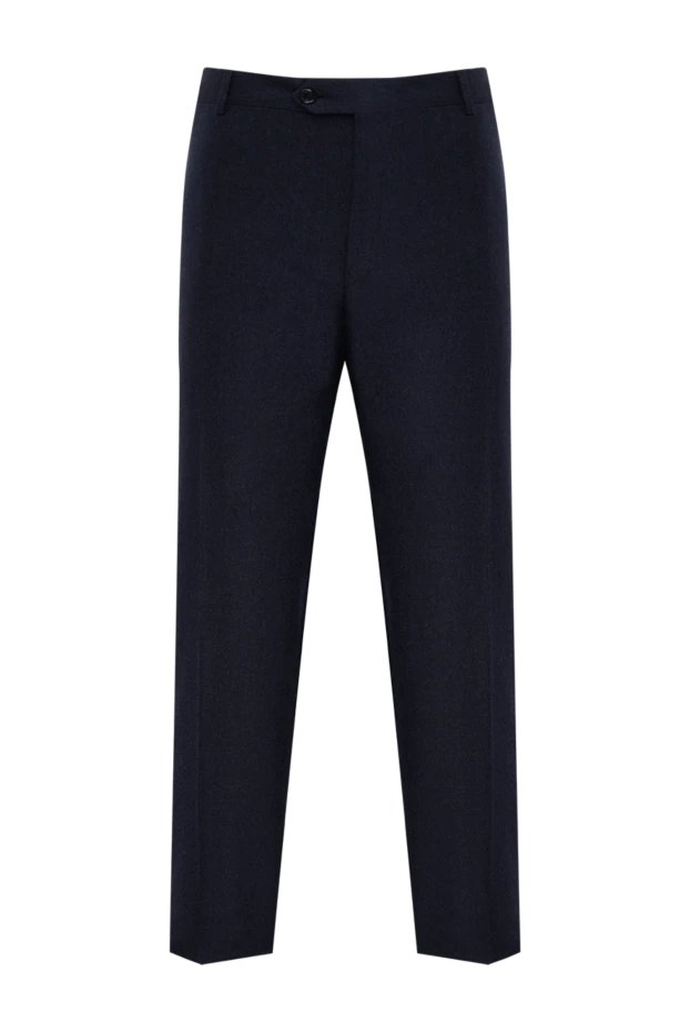 Corneliani man blue wool and cashmere trousers for men buy with prices and photos 146671 - photo 1