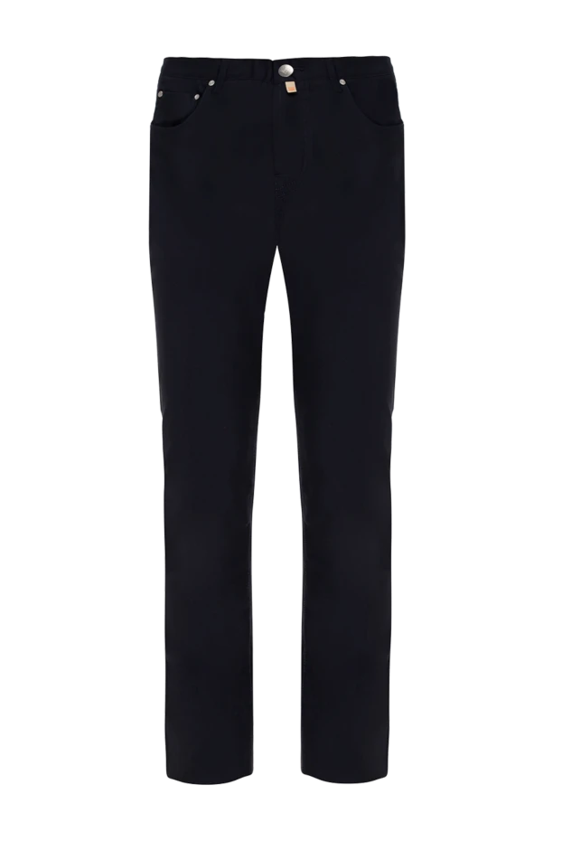 Corneliani мужские брюки из шерсти синие мужские купить с ценами и фото 146675 - фото 1