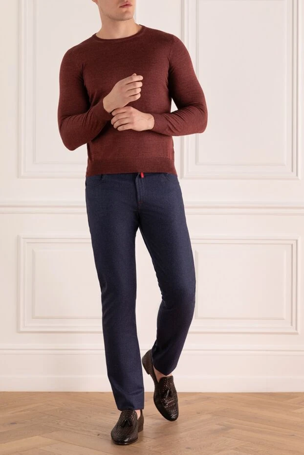 Kiton man blue wool jeans for men buy with prices and photos 146679 - photo 2