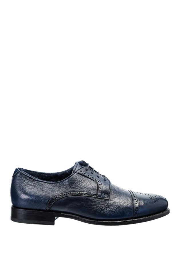 Cesare di Napoli shoes for men made of leather blue 146721 - photo 1