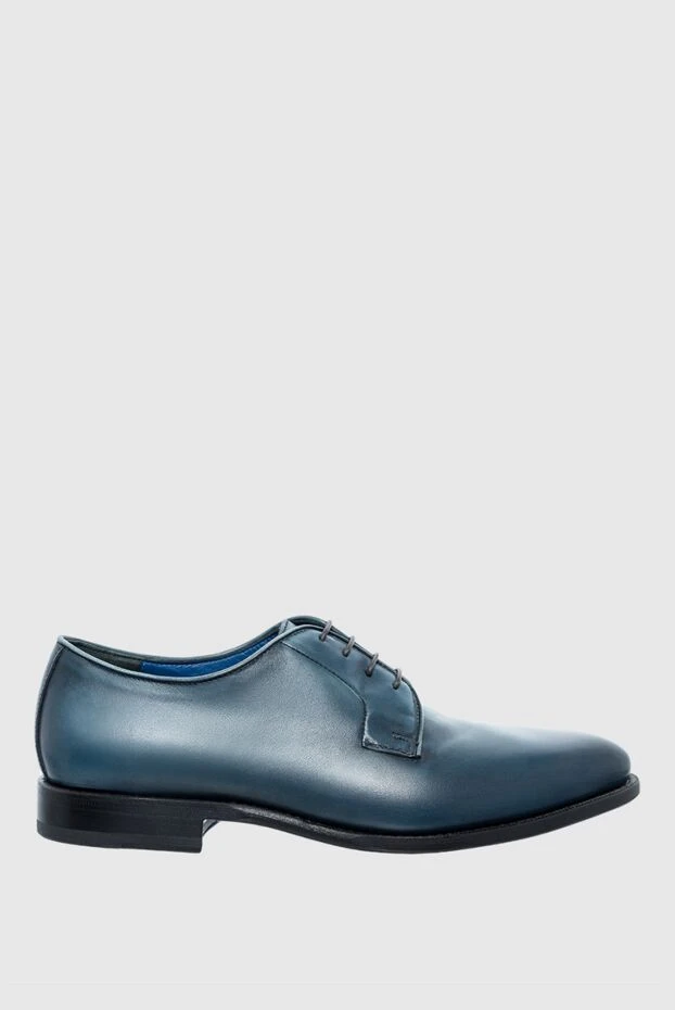 Cesare di Napoli мужские туфли мужские из кожи синие купить с ценами и фото 146724 - фото 1