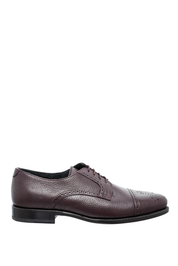 Cesare di Napoli man shoes for men made of leather burgundy buy with prices and photos 146733 - photo 1