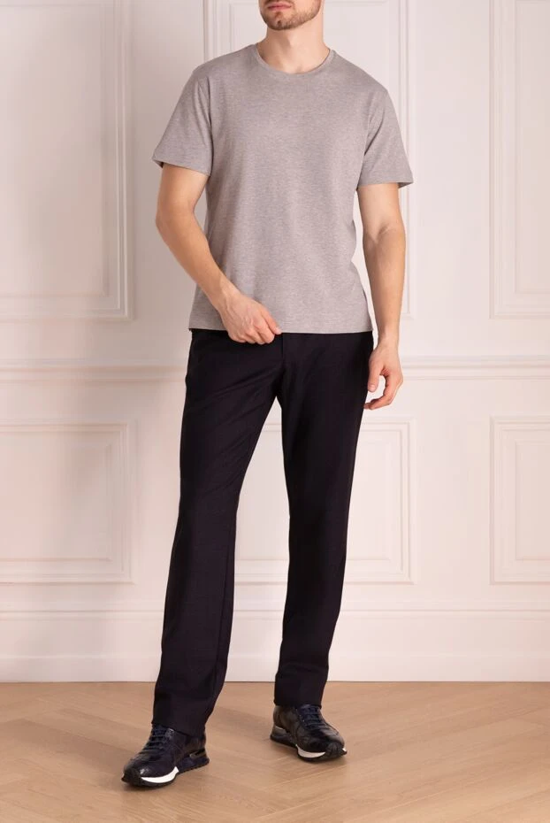 Bilancioni man gray cotton t-shirt for men buy with prices and photos 146753 - photo 2