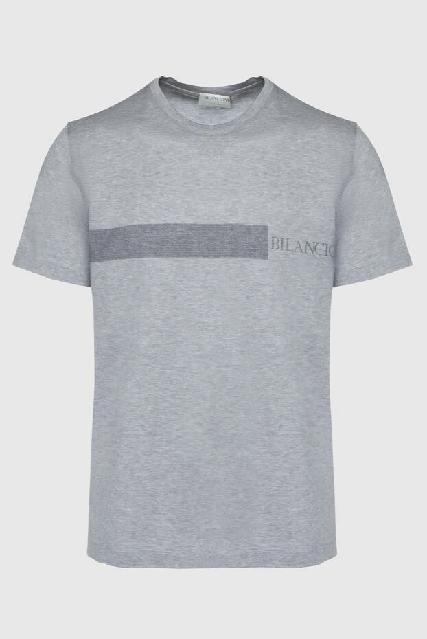 Bilancioni man gray cotton t-shirt for men buy with prices and photos 146754 - photo 1