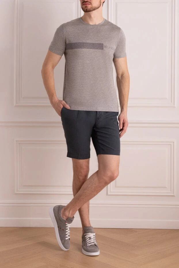 Bilancioni man gray cotton t-shirt for men buy with prices and photos 146754 - photo 2