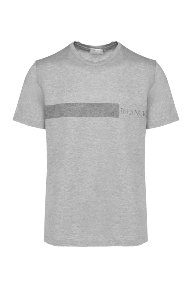 Bilancioni man gray cotton t-shirt for men buy with prices and photos 146755 - photo 1