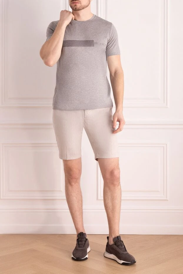 Bilancioni man gray cotton t-shirt for men buy with prices and photos 146755 - photo 2