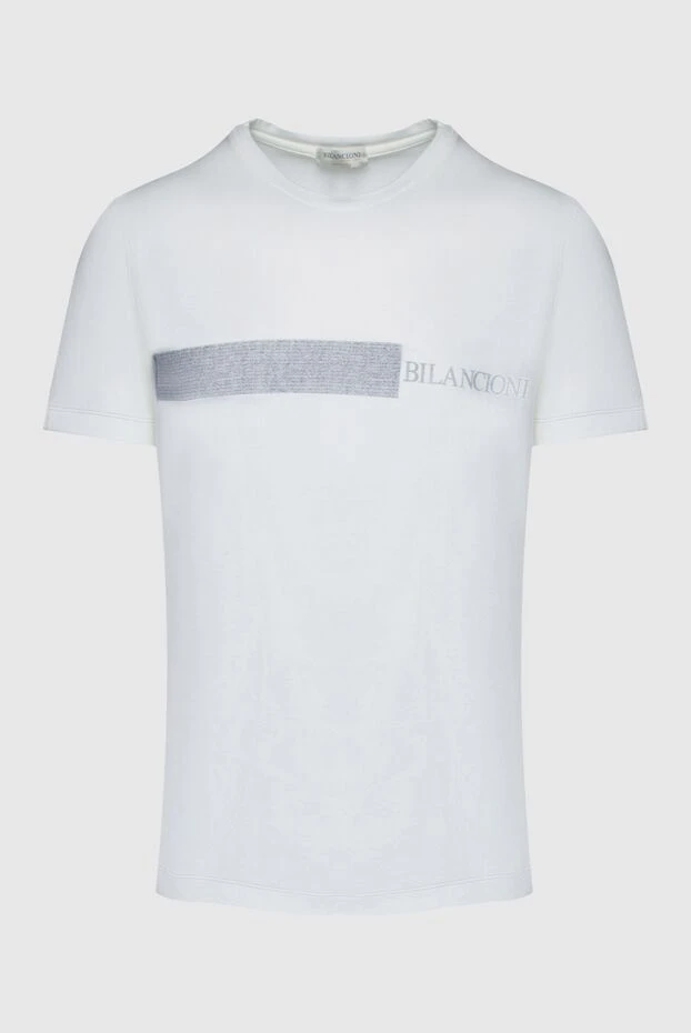 Bilancioni man white cotton t-shirt for men buy with prices and photos 146759 - photo 1