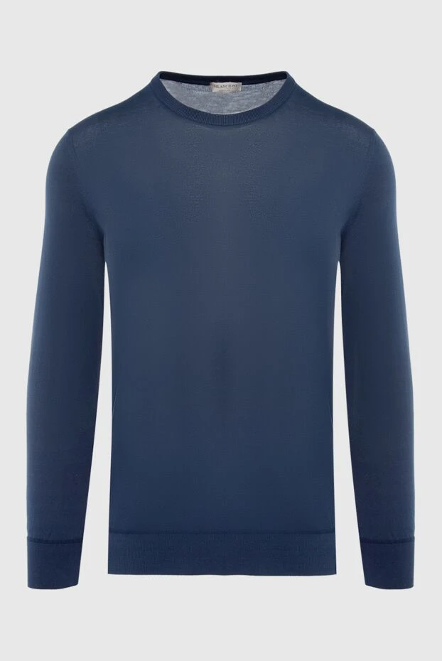 Bilancioni blue cotton jumper for men 196522 - photo 1