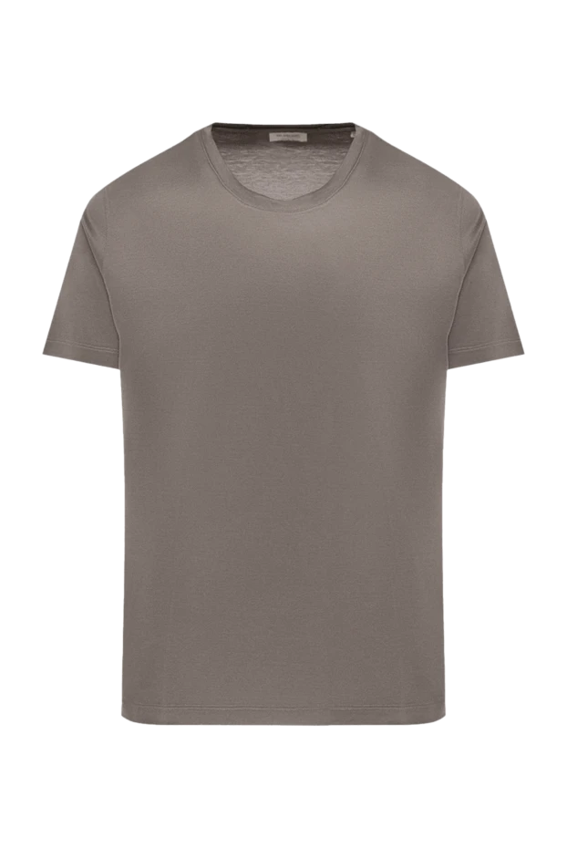 Bilancioni мужские футболка из хлопка коричневая мужская купить с ценами и фото 146773 - фото 1