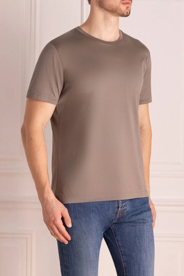 Bilancioni basic t-shirt in soft jersey in cocoa color 196330 - photo 3