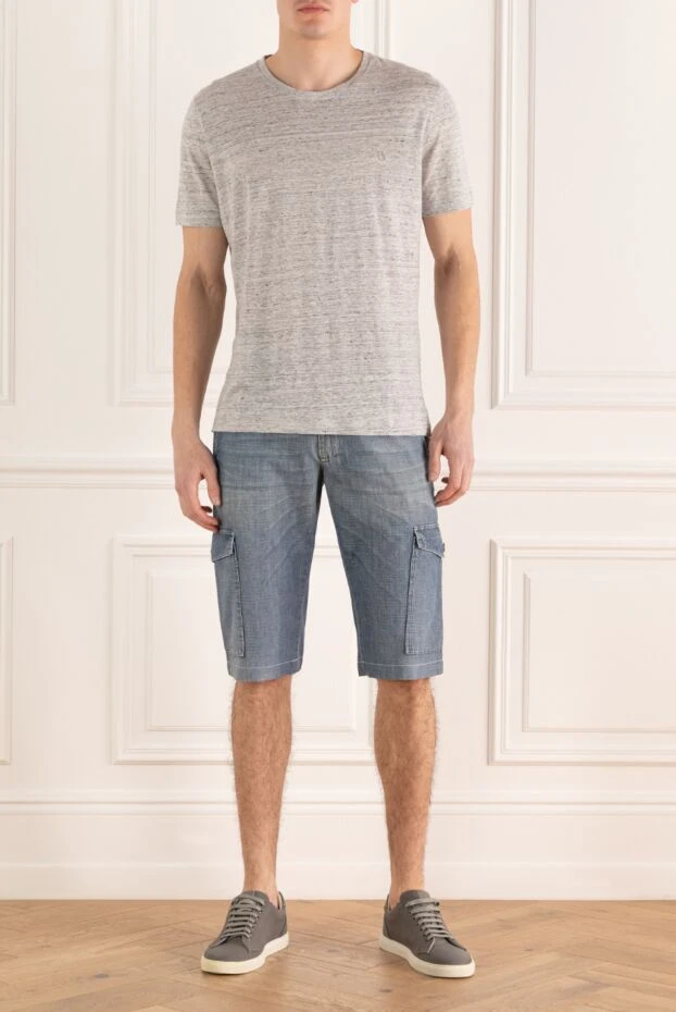 Bilancioni man gray linen t-shirt for men 146780 - photo 2