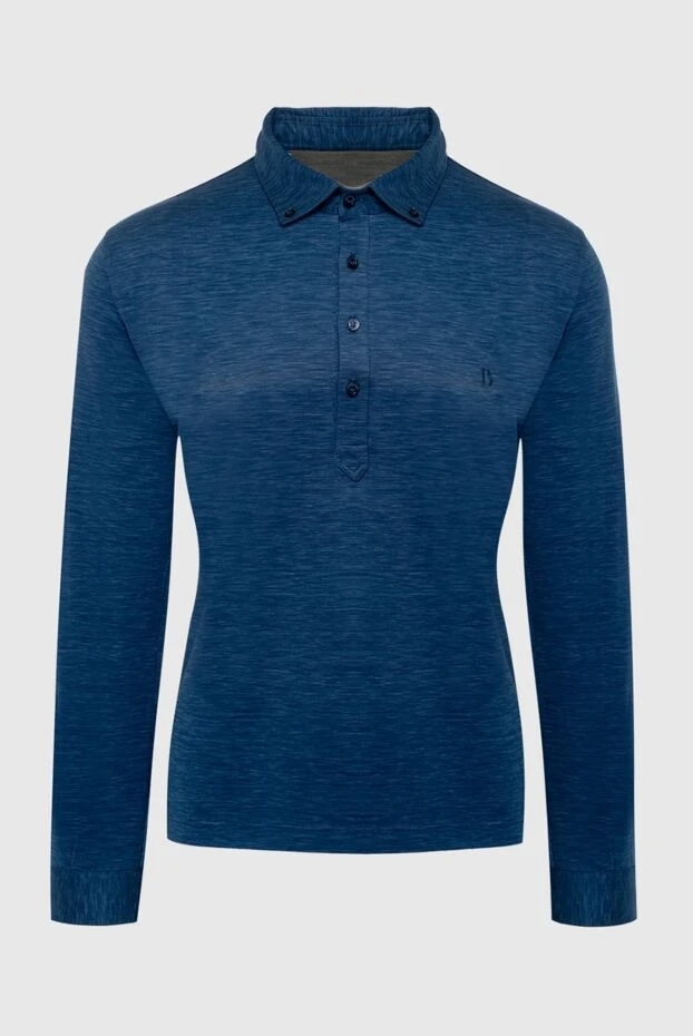 Bilancioni man cotton long sleeve polo blue for men buy with prices and photos 146788 - photo 1