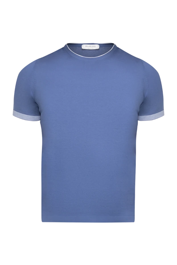 Bilancioni blue cotton jumper for men 196512 - photo 1